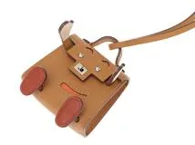 HERMES　エルメス　小物　バッグチャーム　ビジュードサック・ケリードールチャーム　 ナチュラルサブレ/ナタ/オレンジ/シルバー金具　 タデラクト/シェブルミゾル U刻印　【472】KS