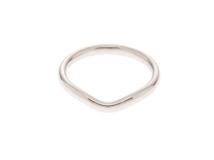TIFFANY&CO ティファニー エルサ・ペレッティ カーブド バンドリング 60016473 10号 プラチナ950【472】SJ