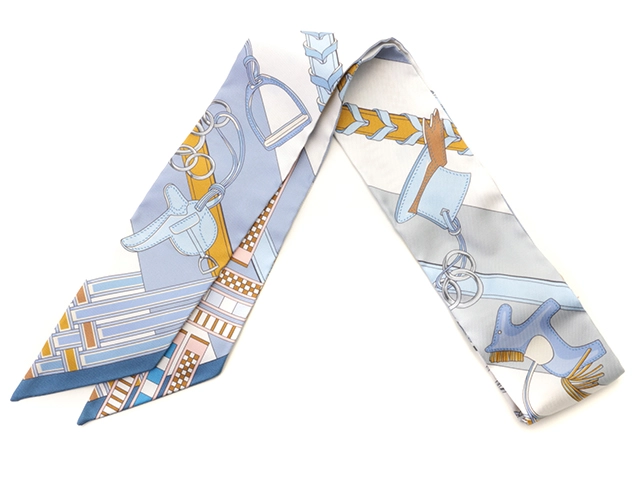 HERMES エルメス　ツイリー　シルク　紺色　ブルー 楽天市場】HERMES【エルメス】ツイリー 棒スカーフ SILK100
