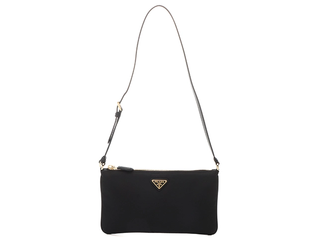 【イタリア直営店購入】PRADA ブラック ナイロンポーチ　黒 中古・古着通販】PRADA (プラダ) ナイロンポーチ ブラック