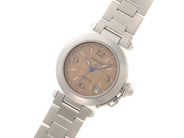 Cartier カルティエ 腕時計 パシャC  SS ピンク W31024M7 2143300229783 【200】