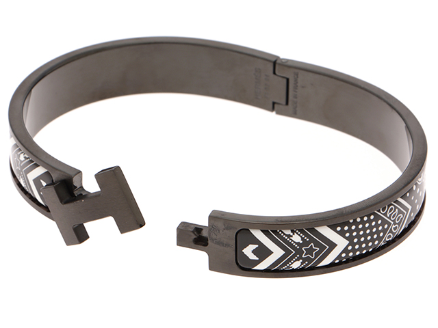 エルメス　アタメ　バングル　美品 HERMES エルメス ブレスレット バングル アタメブレス レザー ゴールド