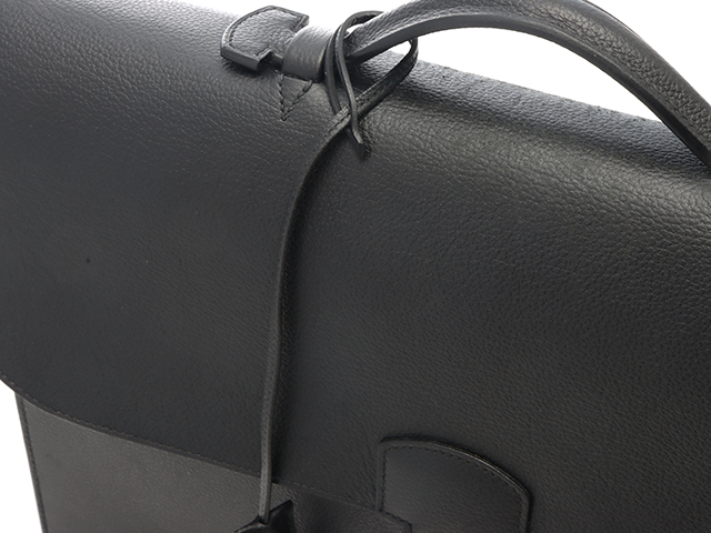 HERMES エルメス サックアデペッシュ38 マチ2 ブラックスラッシュ