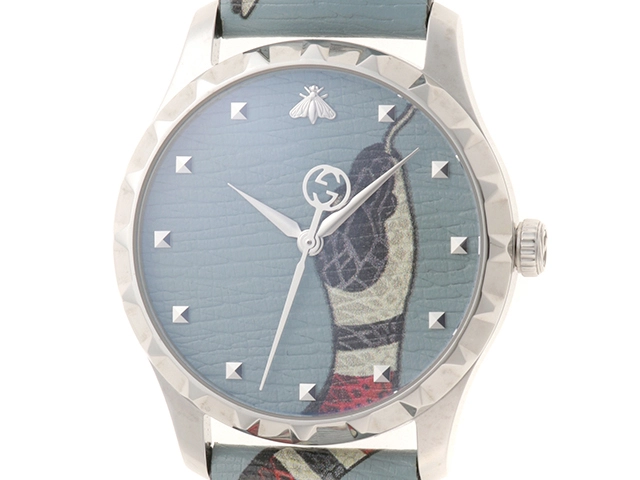 グッチ時計　GUCCI【グッチ】Gタイムレス　スネークウォッチ 定価約18万 大人気 グッチ GUCCI G-タイムレス 蛇 38mm スネーク