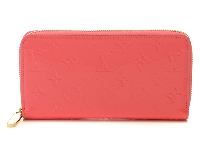 LOUIS VUITTON Zippy Wallet Vernis Rose Riche M93202 Long Wallet  