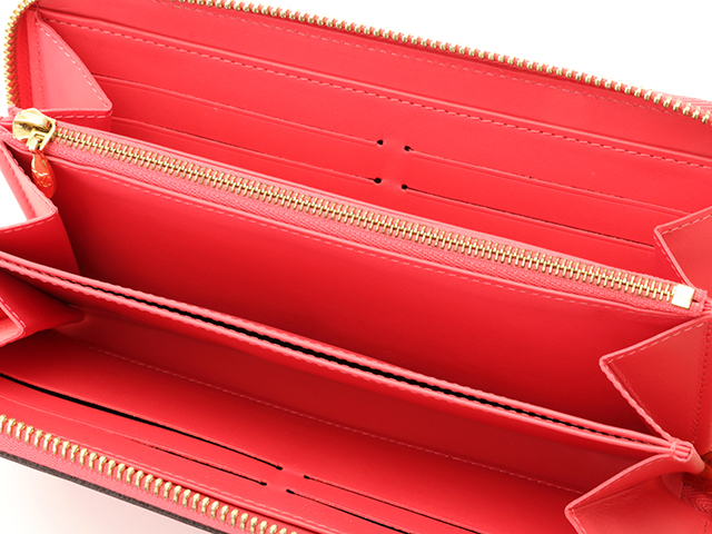 LOUIS VUITTON Zippy Wallet Vernis Rose Riche M93202 Long Wallet  