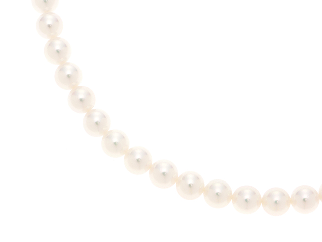 MIKIMOTO ミキモト パール プラチナ ネックレス ダイヤモンド PT1000