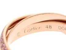 Cartier カルティエ トリニティ リング 指輪 B4093100 3連 PG ピンク