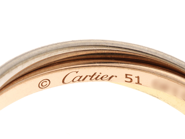 Cartier　カルティエ　トリニティ　XS　3カラー　3.1g　51号　箱付き【430】2143400141190