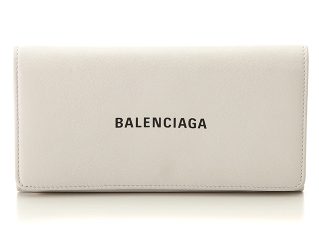 BALENCIAGA バレンシアガ エブリデイ ZIP長財布 ホワイト カーフ 【436