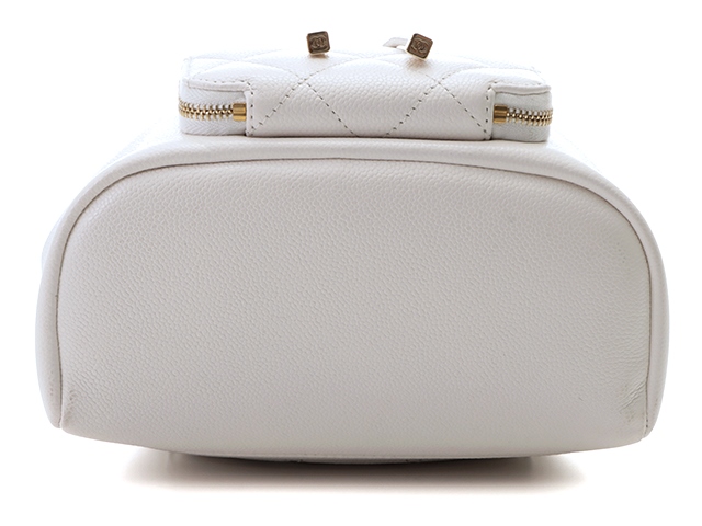CHANEL シャネル バッグ チェーン バケットバッグ ホワイト グレ