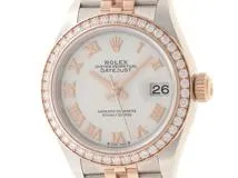 ランダムシリアル 2021年10月日付 ROLEX ロレックス レディ デイトジャスト28 ダイヤベゼル 279381RBR ホワイトローマ文字盤  PG/SS ピンクゴールド/ステンレス 自動巻き 現行モデル レディースウォッチ 時計【204】 の購入なら「質」の大黒屋（公式）