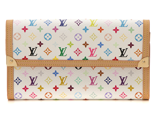 LOUIS VUITTON　ルイ・ヴィトン　ポルトトレゾール・インターナショナル　M92659　モノグラム・マルチカラー　ブロン　 三つ折り長財布【431】2143400152493