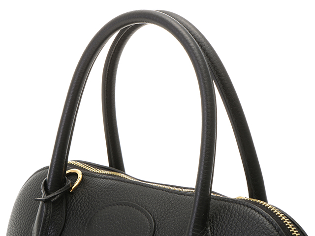 HERMES エルメス ボリード 31 ブラック ハンドバッグ ゴールド