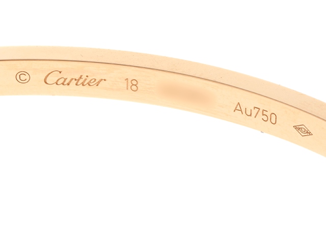 Cartier ブレスレット ラブブレスＳＭ Ｋ18ピンクゴールド 18号