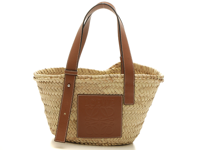 LOEWE ロエベ Small Raffia Basket バッグ Tan