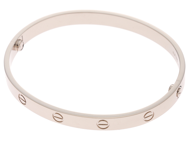 カルティエ K18WG ラブ ブレスレット ホワイトゴールド 19号 Cartier カルティエ ラブブレス K18WG ホワイトゴールド 38.1g