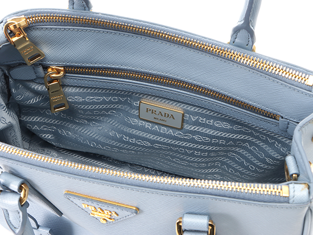 PRADA プラダ 2WAYバッグ ガレリア BN2316 ライトブルー