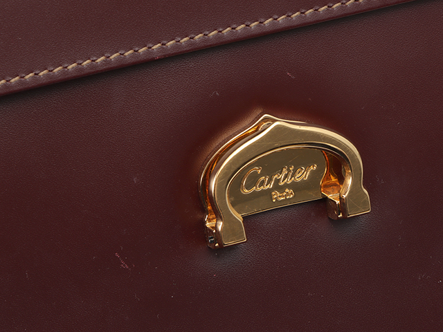 Cartier カルティエ マストライン Wフラップスクエアショルダー