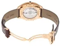 Cartier カルティエ 腕時計 ドライブ ドゥ カルティエ WGNM0003 ピンクゴールド／革ベルト シルバー文字盤 自動巻き 2019年正規【472】SJ