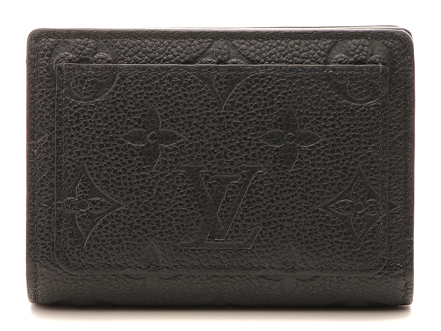 ルイヴィトン LOUIS VUITTON 二つ折り財布
 モノグラムアンプラント ポルトフォイユクレア M80151 ブラック