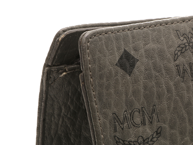 MCM エムシーエム バッグ ヴィセトス クラッチバッグ グレー レザー