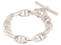 HERMES　エルメス　シェーヌダンクル　ブレスレット　SVシルバー　約118.5g　13コマ　【432】2143400184913