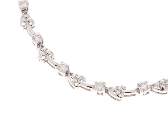 JEWELRY ノンブランドジュエリー ブレスレット K18ホワイト
