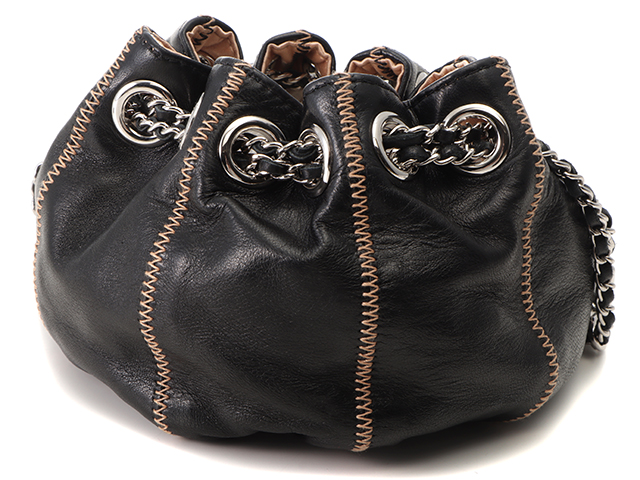 限定値下げ激レア 【CHANEL】巾着フリンジ チェーンショルダー リバーシブル 限定値下げ激レア 【CHANEL】巾着フリンジ チェーンショルダー