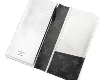 LOUIS VUITTON　ルイヴィトン　財布　ポルトフォイユ・ブラザ　エピ／モノ・エクリプス　ネイビー　M81371　イニシャル入り　2143400189338　【431】