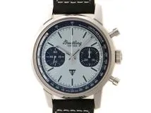 2022年2月正規品 BREITLING ブライトリング 腕時計 トップタイム トライアンフ A23311121C1X1 アイスブルー文字盤 ステンレス/革 自動巻き【472】SJ