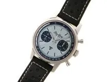 2022年2月正規品 BREITLING ブライトリング 腕時計 トップタイム トライアンフ A23311121C1X1 アイスブルー文字盤 ステンレス/革 自動巻き【472】SJ