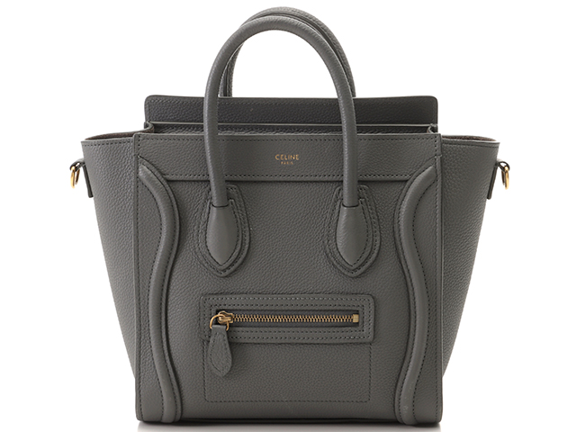 CELINE セリーヌ ラゲージ ナイショッパー グレー カーフ CELINE セリーヌ ラゲージ ナイショッパー グレー カーフ