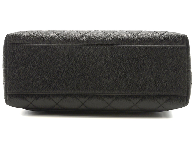 CHANEL シャネル マトラッセ ハンドバッグ ブラック/GP キャビア