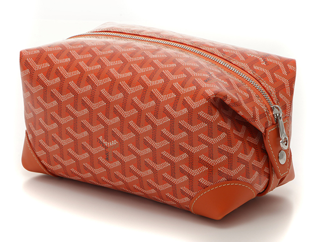 GOYARD ゴヤール ボーイング25 オレンジ PVC/レザー【431