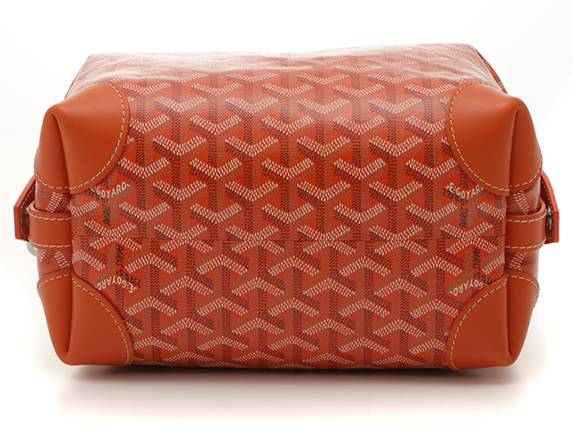 GOYARD ゴヤール　ボーイング25 オレンジ PVC/レザー【431】2143400193861