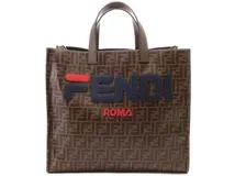 全国送料無料・イイ店 FENDI フェンディ ズッカフェンディマニアトートバッグ ブラウン バッグ