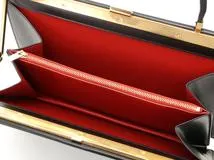 CELINE セリーヌ クラスプ ミディアム ブラック レザー