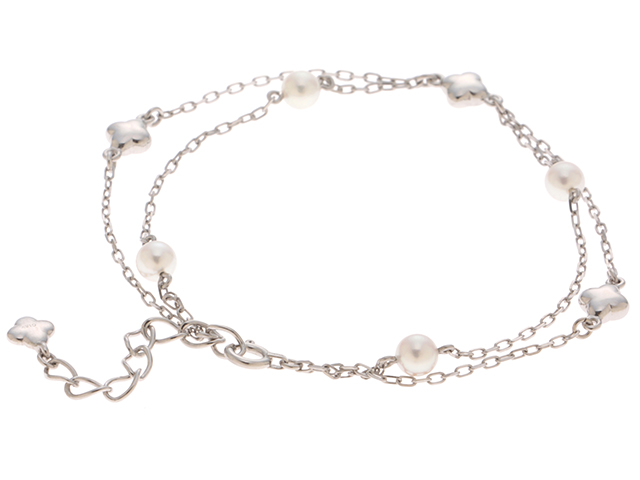 MIKIMOTO ミキモト ブレスレット K18ホワイトゴールド パール 約