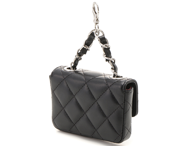 CHANEL シャネル ベルトバッグ AP2305 ブラック/SV ラムスキン