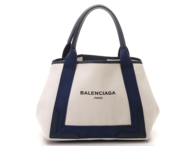 BALENCIAGA バレンシアガ ネイビーカバス S ネイビー キャンバス