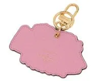 LOUIS VUITTON ルイヴィトン 小物 LVｘYK キーホルダー・フェイスフィッシュ M01133 ピンク/レッド ゴールドメッキ/レザー（2023年頃製造）　【472】YY