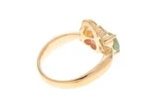 JEWELRY　ジュエリー　 リング　　K18イエローゴールド　ピンクトルマリン/トルマリン/ダイヤモンド0.03　　4.8g　　#11.5　2143400204222　【472】H