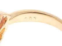 JEWELRY　ジュエリー　 リング　　K18イエローゴールド　ピンクトルマリン/トルマリン/ダイヤモンド0.03　　4.8g　　#11.5　2143400204222　【472】H