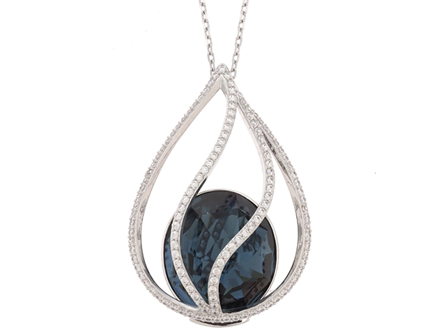 JEWELRY　ジュエリー　　スワロフスキー　Energic　　ネックレス　キュービックジルコニア/クリスタル　ロジウムメッキ　　　2143400205977　　【472】H