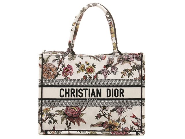 DIOR ディオール トートバッグ フラワー ブックトートミディアム