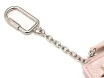 JIMMY CHOO　ジミーチュウ　スタースタッズキーリング付コインケース　ピンク 　レザー　213400207285【472】