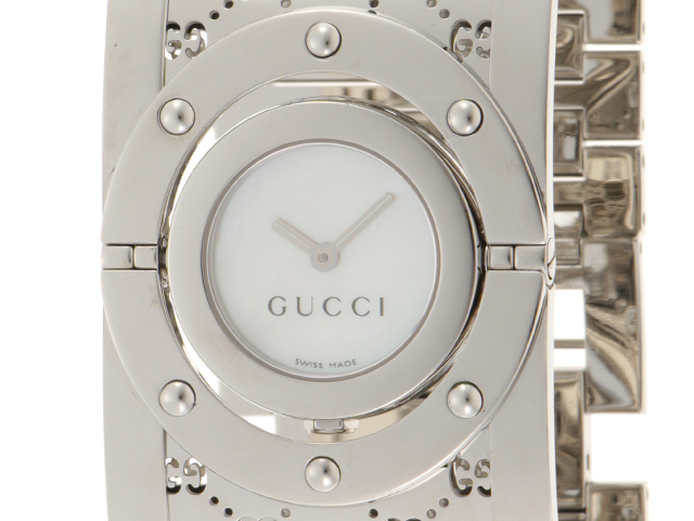 ☆極美品 トワール GUCCI グッチ 時計 112 ブラック レディース グッチ GUCCI 腕時計 レディース トワール バングルウォッチ