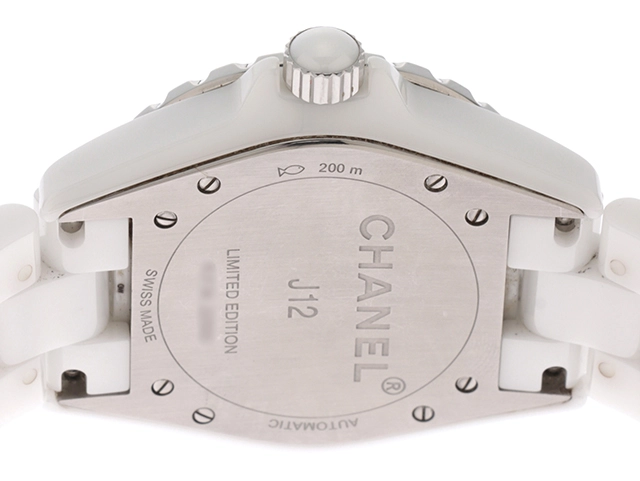 CHANEL シャネル J12 グラフィティ 2017年限定 H5240 ホワイトセラミック メンズ 自動巻き (2143400208855)【200】