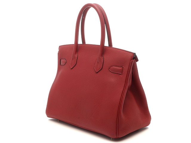 HERMES　エルメス　バーキン30　ルージュ/GP　トゴ　A刻印　ハンドバッグ【431】2143400209524